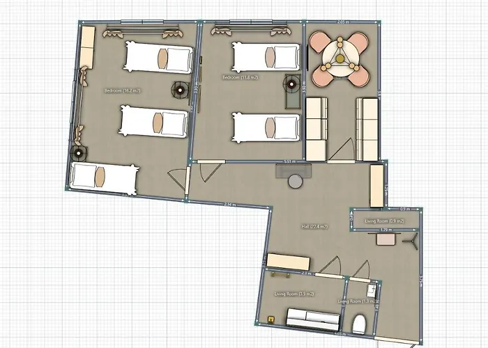 Two-Bedroom Apartment \'Taupe\'